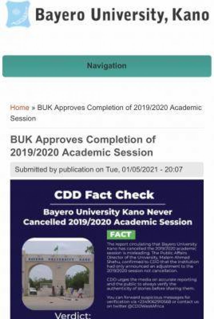 BUK Approves Completion of 2019/2020 Academic Session