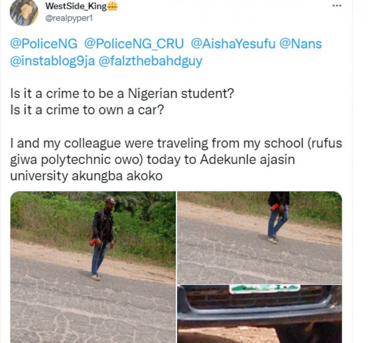 Rufus Giwa poly students accuse the police of extortion